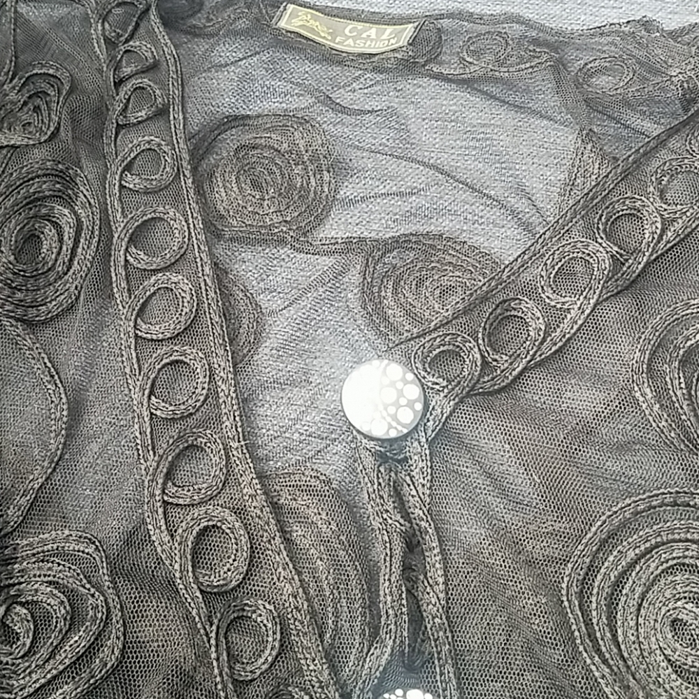 Cal Fashion sheer jacket with great embellishment